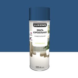 Эмаль аэрозольная декоративная Luxens сатинированная цвет сапфирово-синий 520 мл